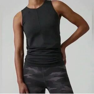 Athleta XS Foothill Tie Back Tank Olive Green